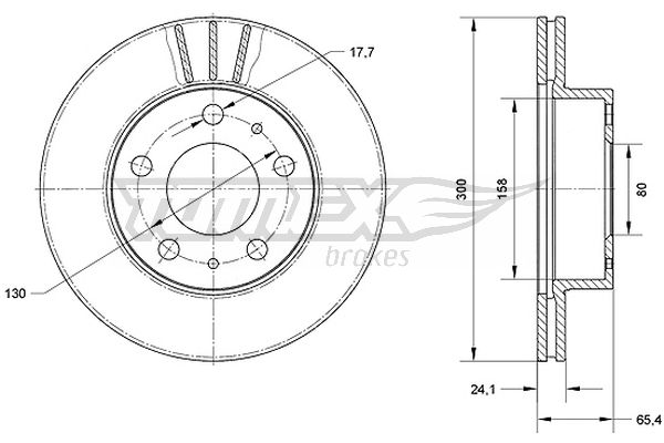 Brzdový kotúč TOMEX Brakes